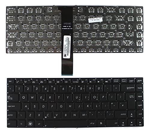 Clavier pour ordinateur portable Asus N46 Keyboards4Laptops UK noir de rechange