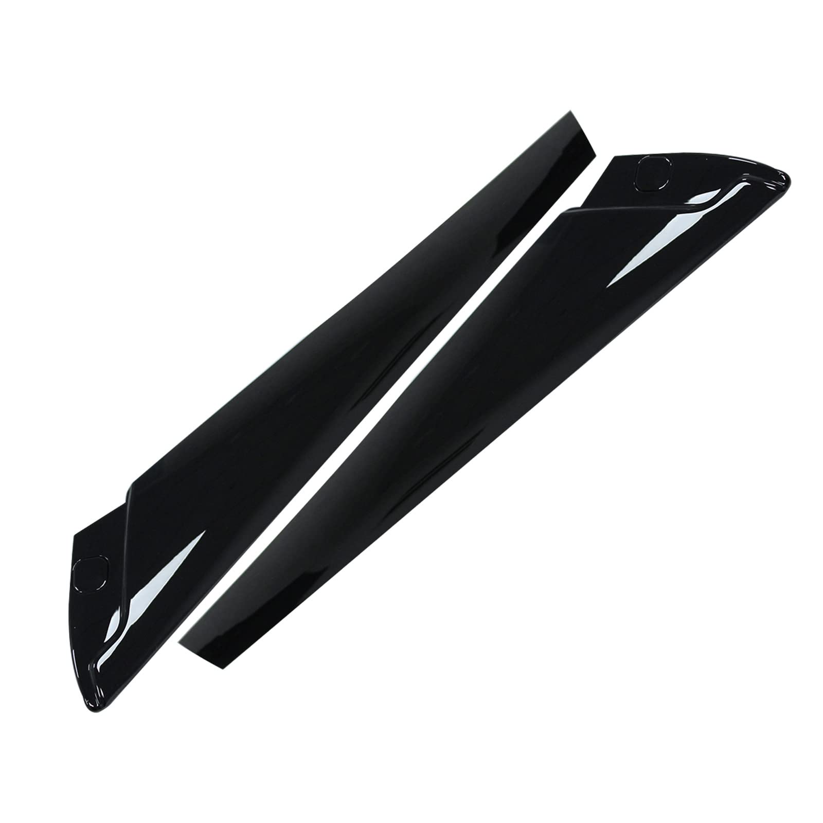 Pair Of Windshield Trim Molding Garnish For 2014-2019 Kia Soul - Black ABS, 6 Month Warranty