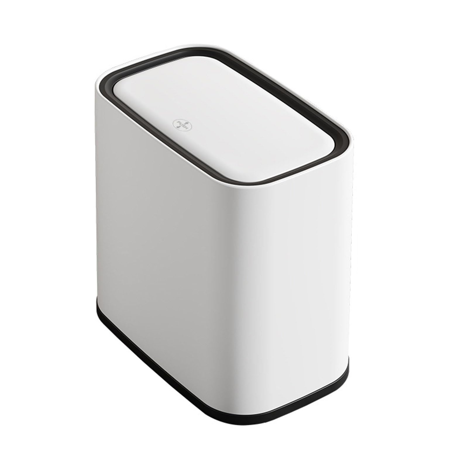 Hsyzygian Odors Proof Kitchen Trash Can with Vacuum Adsorption Technology NonSlip Base for Home Sealed Lid Waste Basket