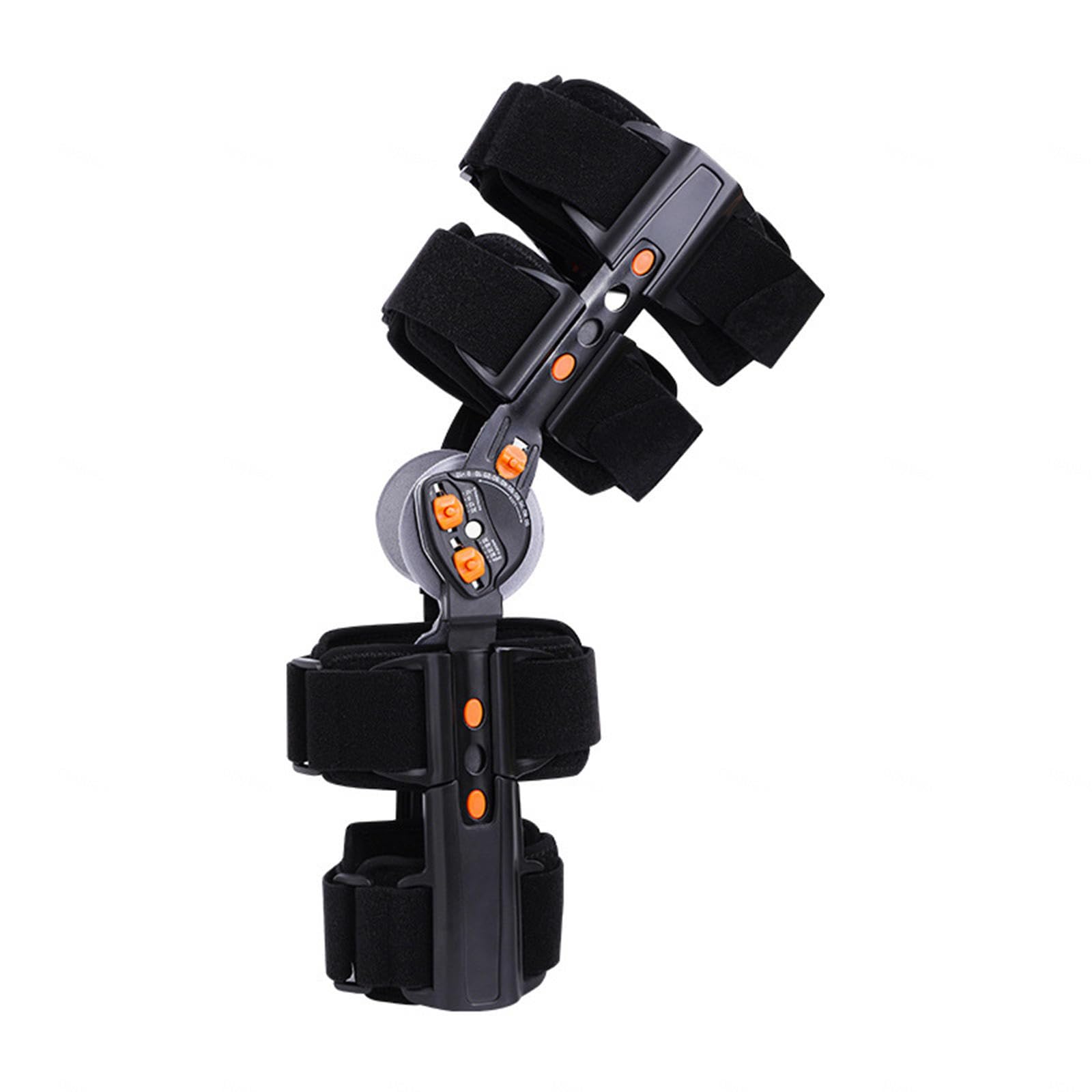 Inmovilizador de Rodillera ROM Postoperatorio Ajustable,Soporte de Rodillera con Bisagras con Correa y Estabilizadores Laterales,para Desgarro de Menisco,Artritis,ACL,PCL,Osteoartritis