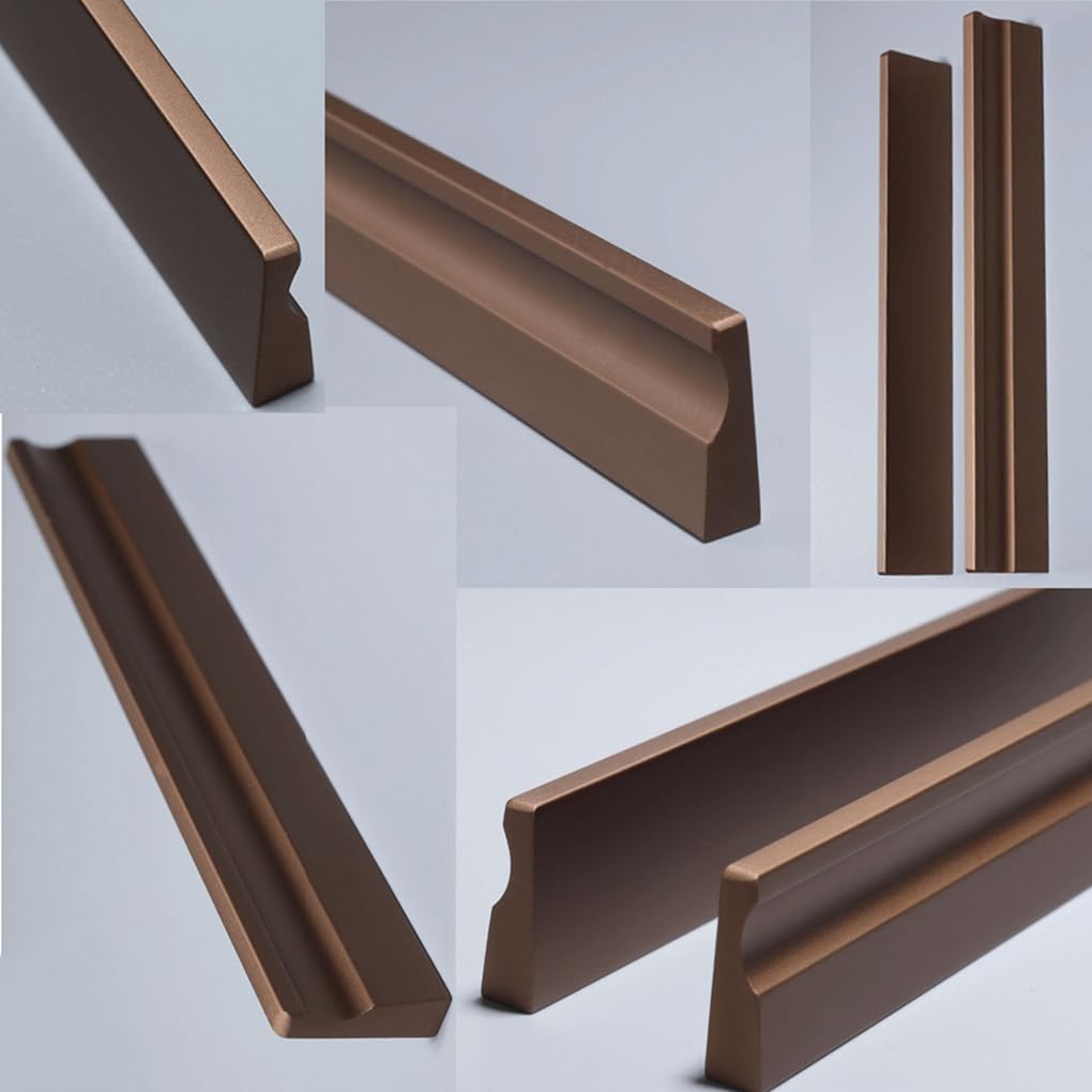 2 Tiradores de Armarios Café Asas de gabinete Asa larga Manijas de puerta de muebles Aleación de aluminio Manillas Para Cocina Perilla Pomos (Length 1000mm)