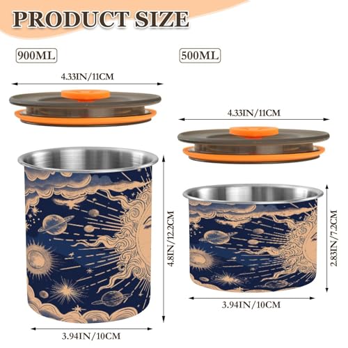 Lata de Café Hermética de Acero Inoxidable 500ml miniatura 2