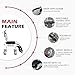 HOMCOM Accessibility Commode Wheelchair, Rolling Shower Wheelchair with 4 Castor Wheels, Rectangle Detachable Bucket, & Waterproof Design, 17