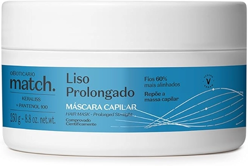 O BOTICARIO MATCH MASCARA CAPILAR LISO PROLONGADO 250g