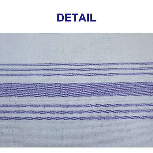 Weavric Bistro Striped Cloth Napkins, 18 X 22 Inches, Reusable Washable Restaurant Quality For Dinner, Catering, Hotel, White With Purple Stripes, Set Of 12 #TOP1