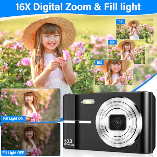 Cámara Digital Compacta 50MP 1080P con Zoom 16X - Fernando Cortés