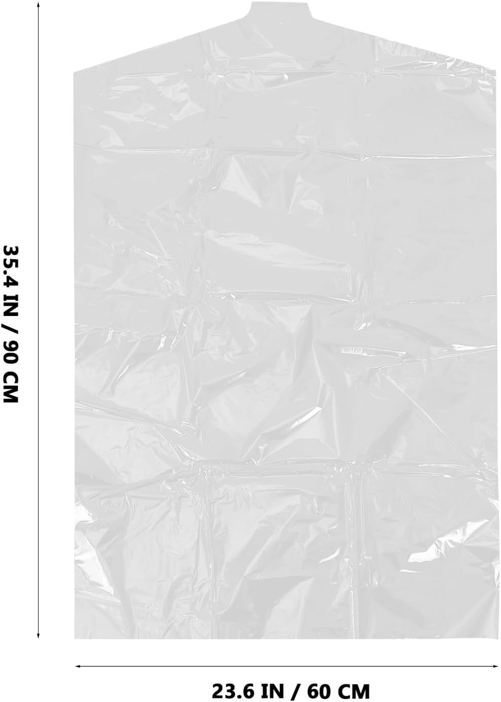 Beavorty 30pcs Garment Bags for Hanging Clothes, Lightweight Dust Covers for Dress and Suit Protection, 60x90 Cm, Bulk Storage for Travel and Home Wardrobe Organization