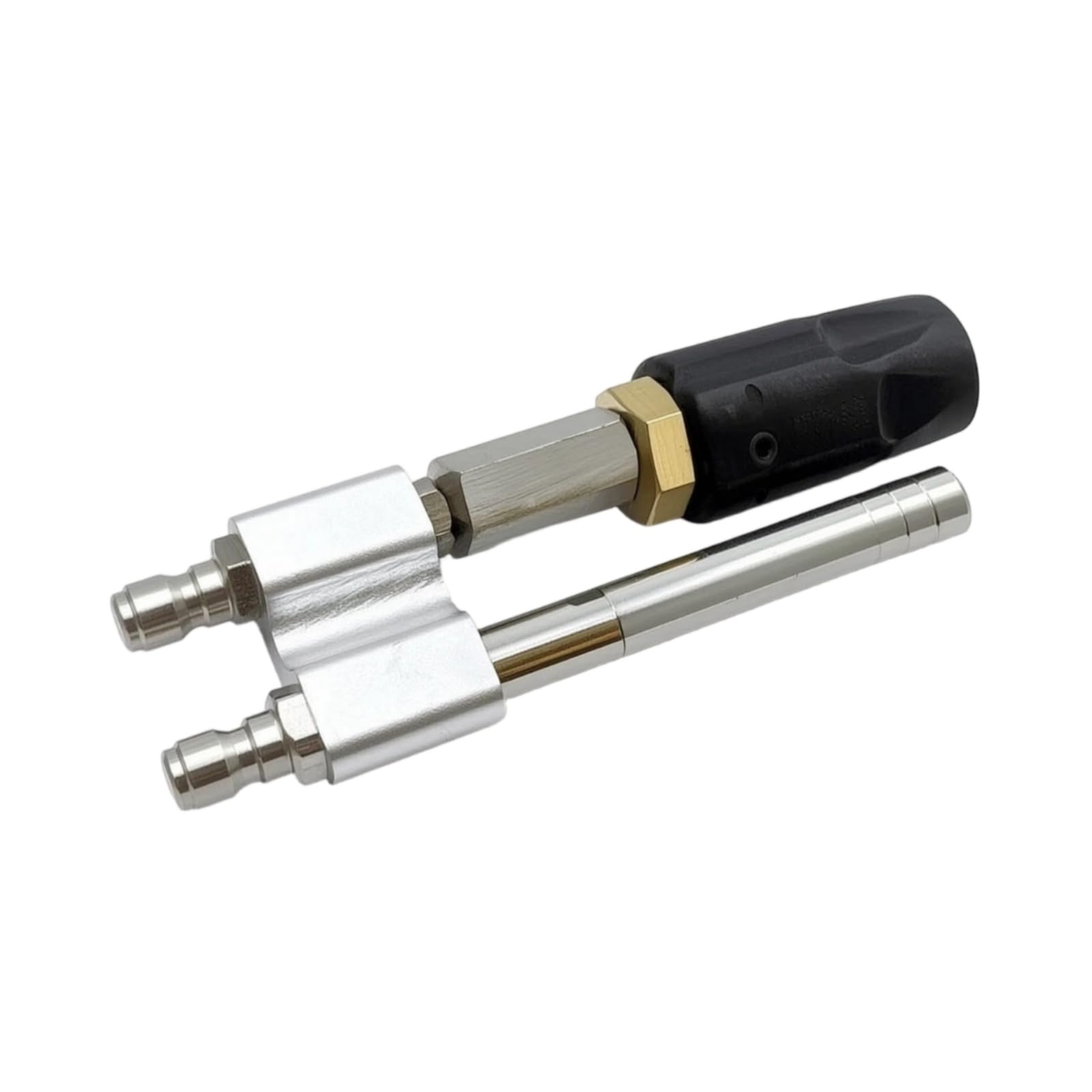Lanza Lavado a Presión Metálico Pistola con Mango Ergonómico Translúcido Cañón Espuma para Limpieza Exterior, Inoxidable 3-7GPM-3.00-3.00