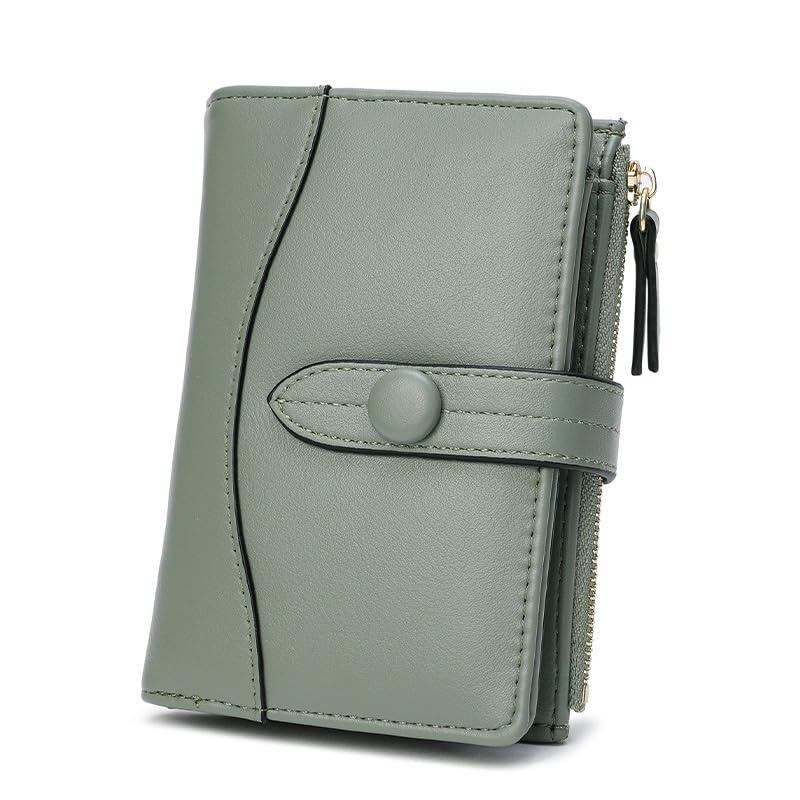 Short Japanese Money Clip Atmospheric Large Capacity Women's Purse Versatile(Gray)2