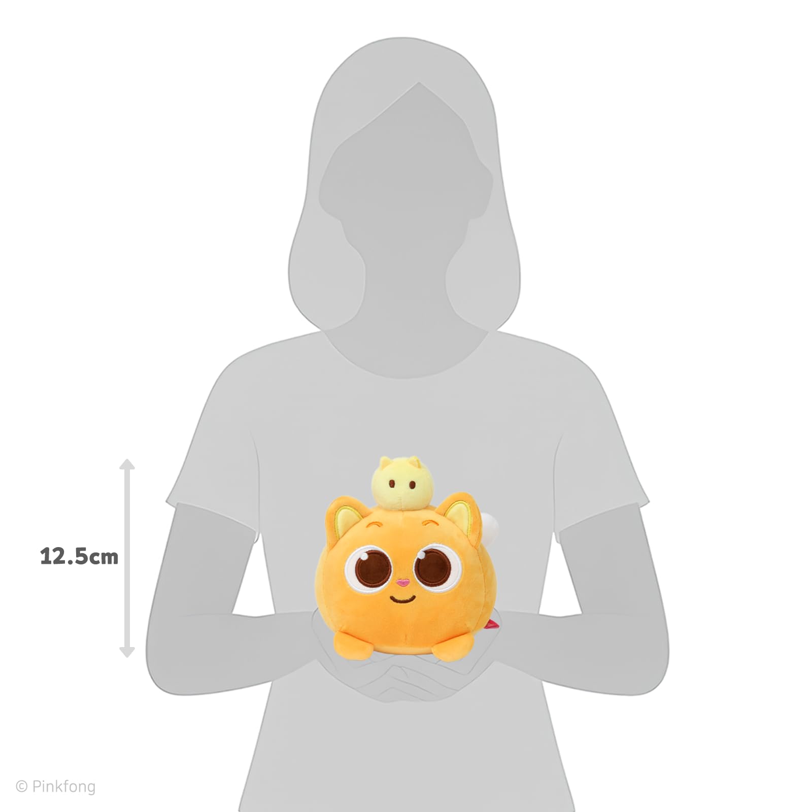 Amazon.co.jp: Pinkfong ニニモ ぬいぐるみ, オレンジ色, 大きな目の