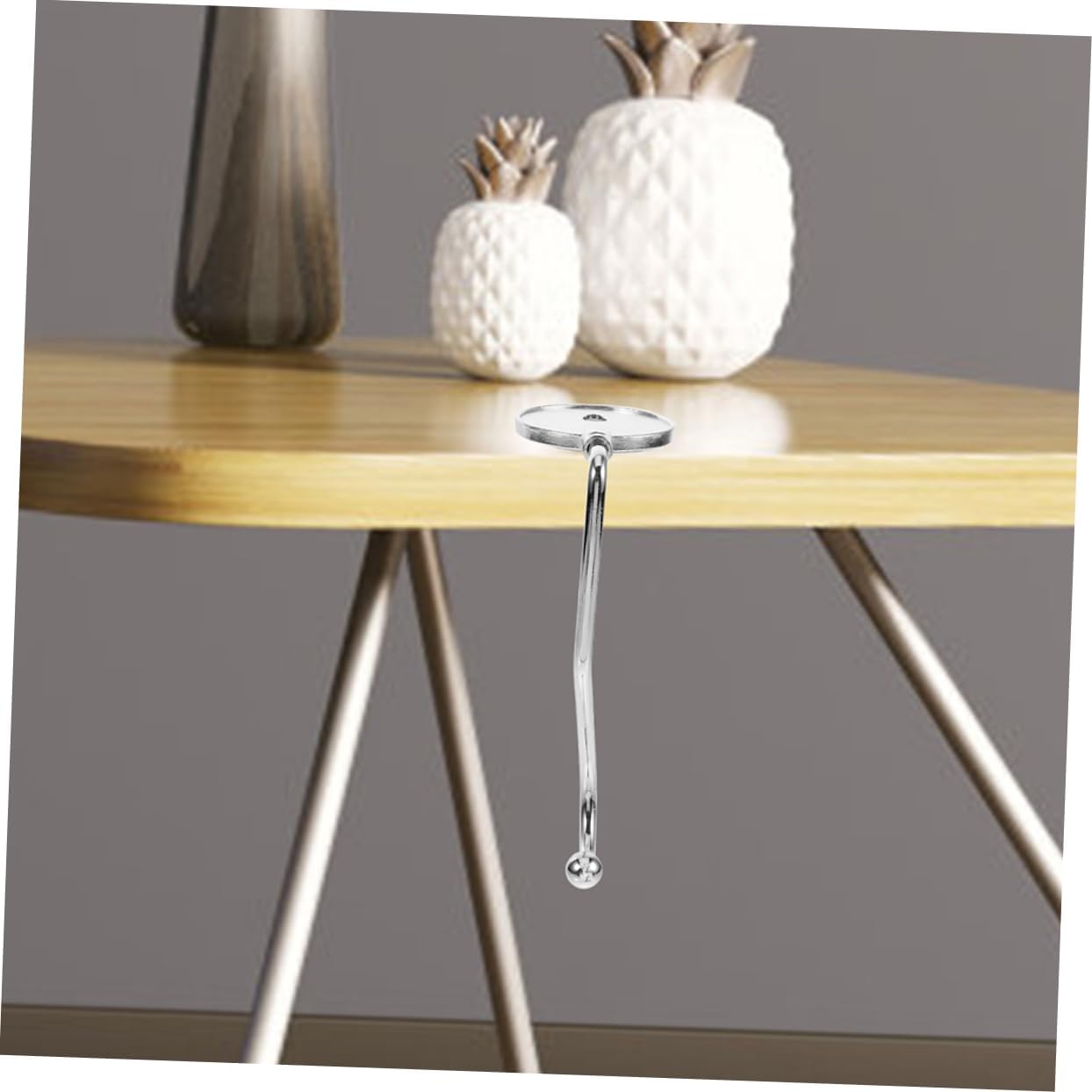 BESPORTBLE 20pcs Portable Table Handbag Hooks Easy to Install Purse Hanger for Desks Slip Bag Holder for Home Office Dorm Use Strong Load-Bearing Capacity