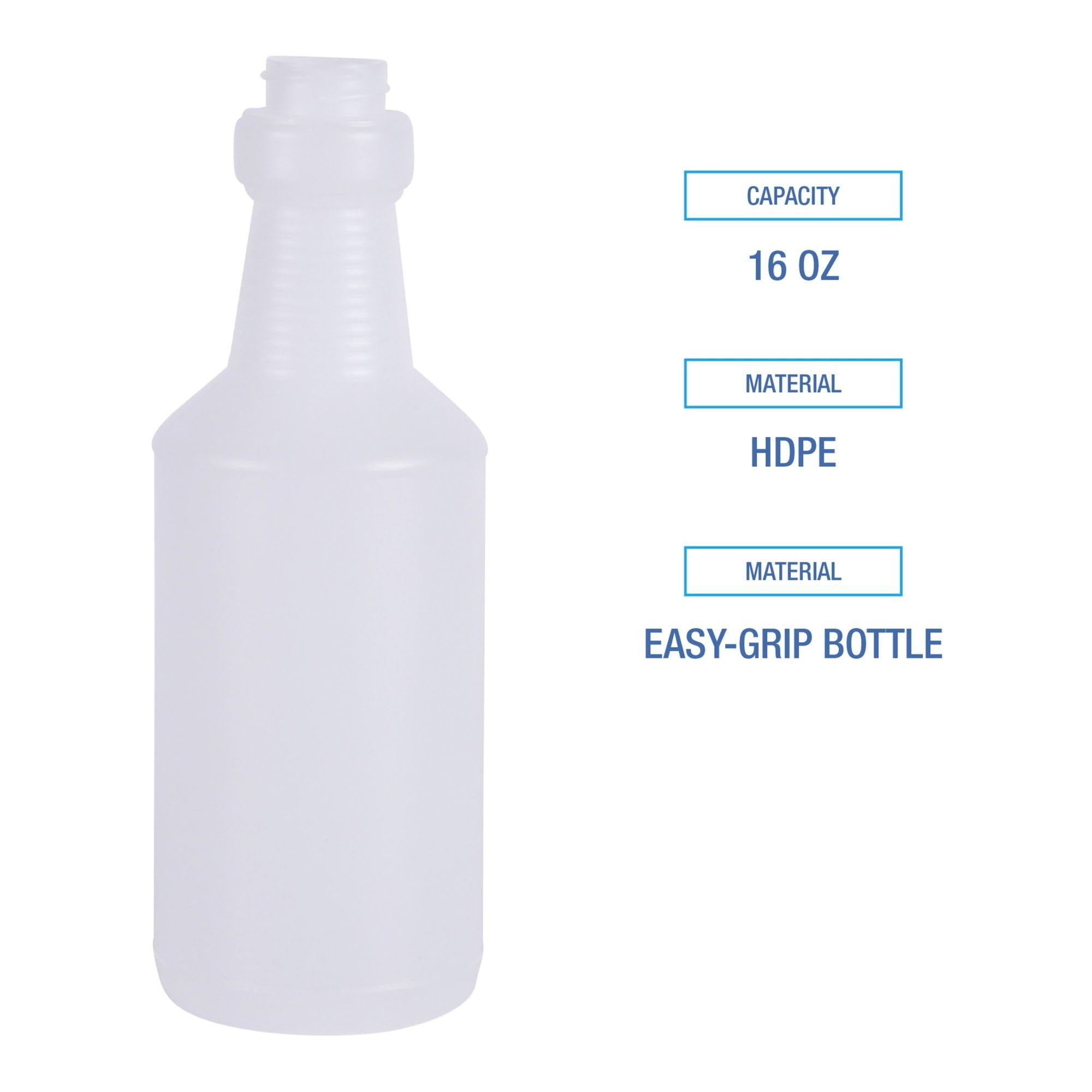 Boardwalk Handi-Hold Spray Bottle, 16 oz, Clear, 24/Carton