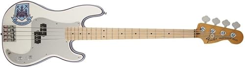 Fender Steve Harris Precision Bass, Olympic White, Diapasón de arce