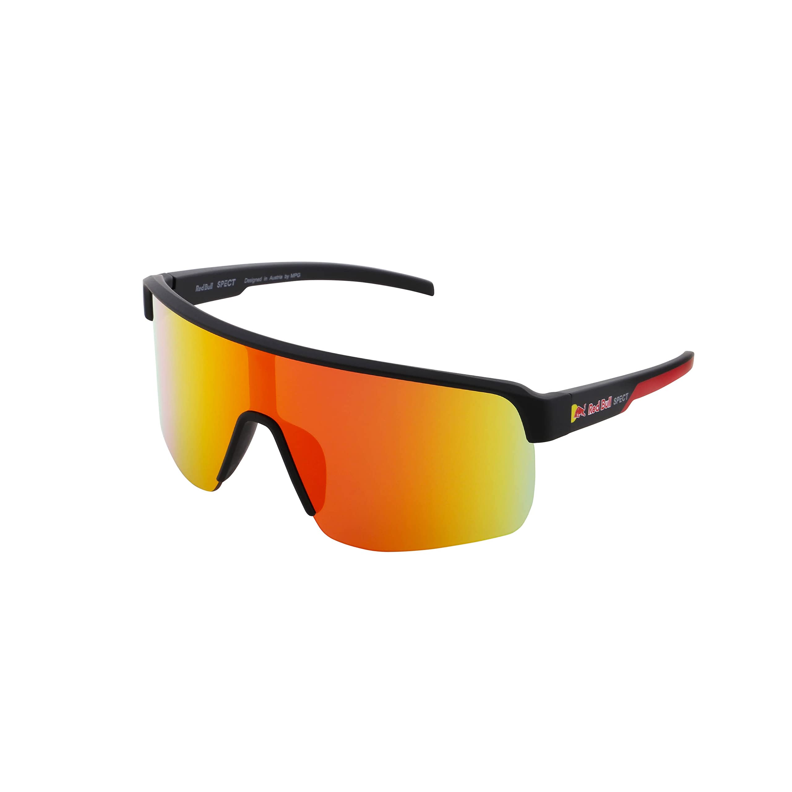 REDBULL SPECT Eyewear サングラス Red Bull Spect Eyewear Üniseks Dakota Güneş Gözlüğü, Kauçuk Siyah