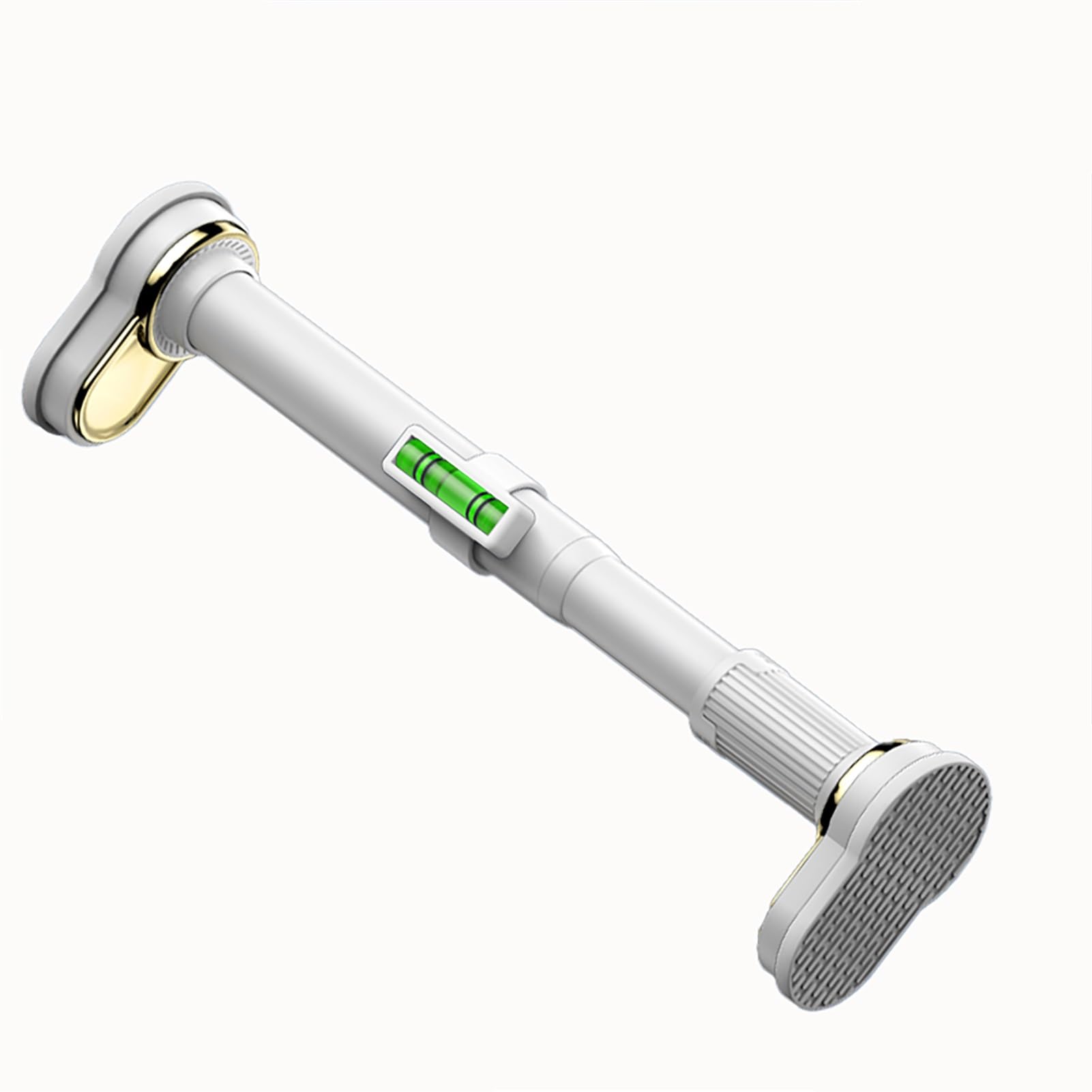 Tringle de rideau de douche extensible en métal blanc 4,9m barre télescopique sans perçage