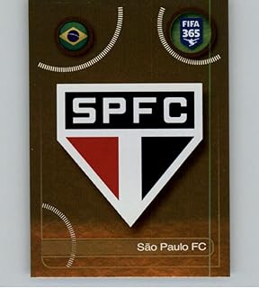 2016-17 Panini FIFA 365 Stickers #631 Sao Paulo FC logo GOLD Sao Paulo FC Official Soccer Album Sticker in Raw (NM or Bett...