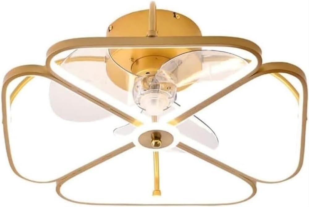 Ventilateur de plafond en laiton au design américain raffiné