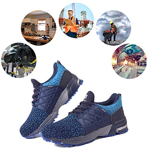 Image of SUADEX Steel Toe Shoes for Men Women Indestructible Work Safety Sneakers