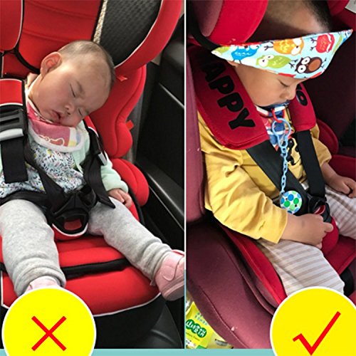 Baby Head Support for Car Seat-Car Seat Head Support for Toddler-Head Band Strap Headrest, Stroller Carseat Sleeping Baby Carseat Head Support for Toddler Kids Children Child Infant