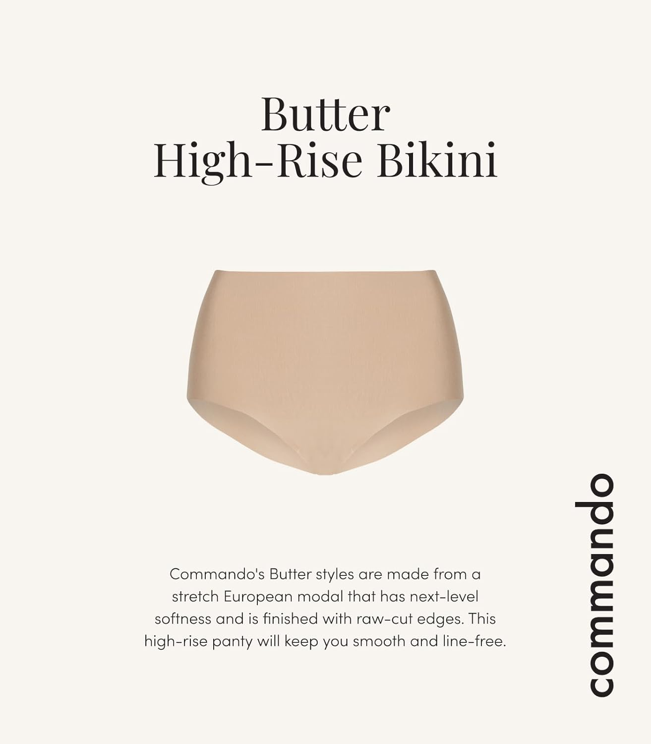 commando Butter High-Rise Bikini | High-Waist Seamless Panty in Exclusive Butter™ Fabric | Ultra-Soft, Invisible Comfort - Image 4