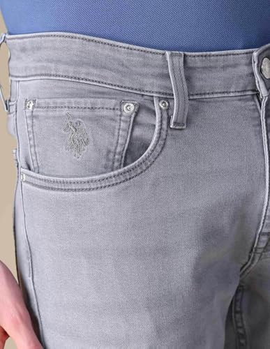 Image of U.S. Polo ASSN. Denim Co. Brandon Fit Jeans for Men, Full Length Mens Denim for Office & Regular Wear