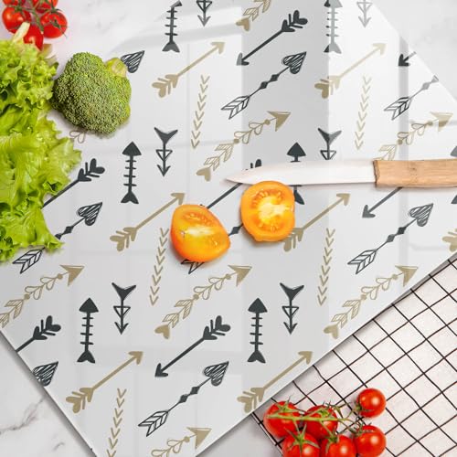 Plaque induction protection ultra résistante et multifonctionnelle 40x52cm flèche boho - 5
