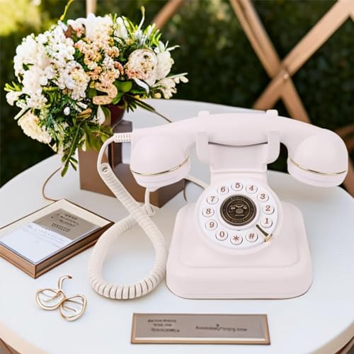 GYLRD Audio Guest Book Phone for Wedding, Personalized Message Recording for Weddings, Birthdays, Anniversaries Special Occasions,Unique Sound Imprint