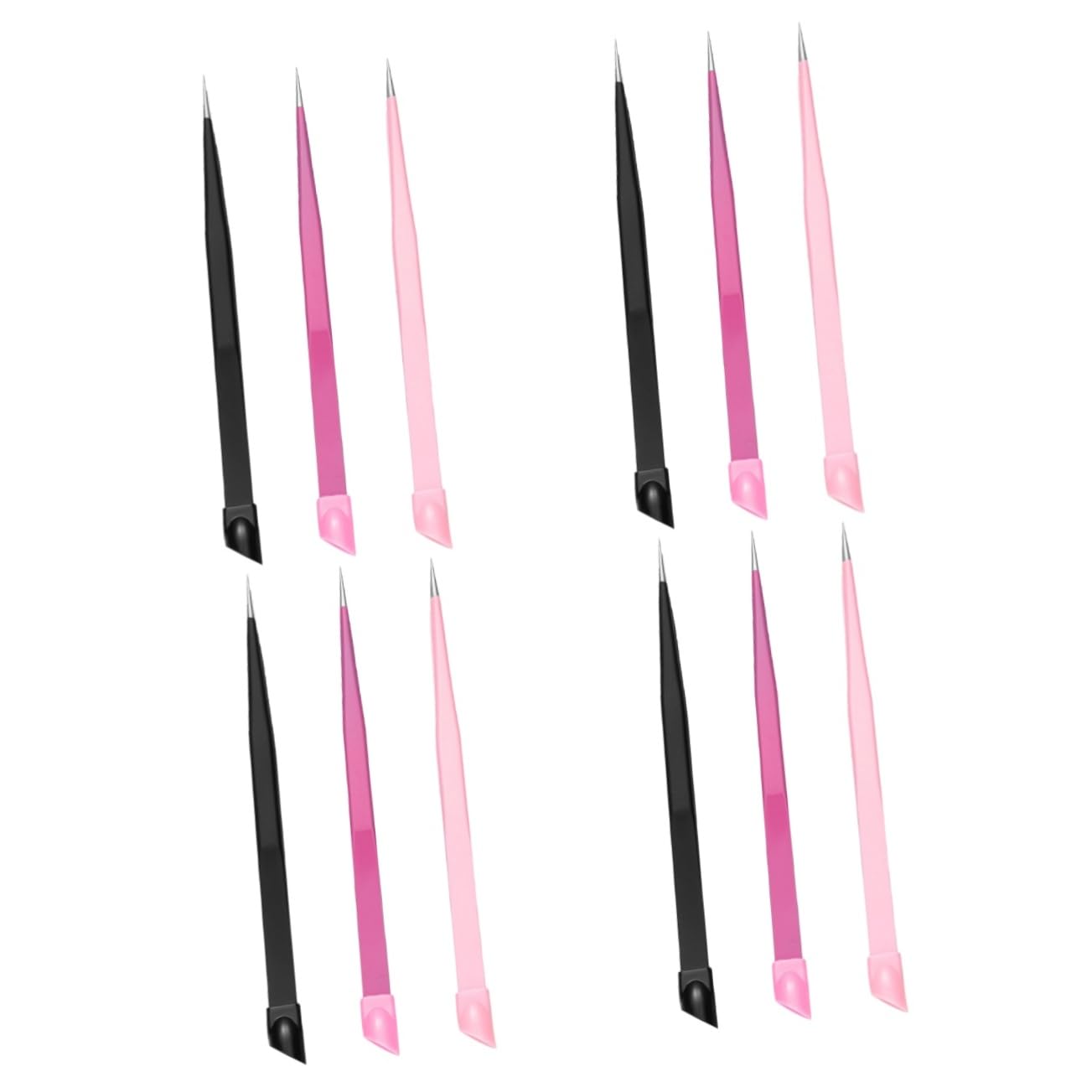CALLARON 4 Sätze Mehrzweckclips Schönheit Hoch Ms Handwerk Für Finder Pinzette Fingernagel Feiner Punkt Haarentfernungswerkzeug Scrapbook -tools Rostfreier Stahl 3 Stück * 4
