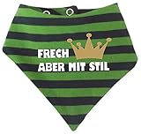 92 % Baumwolle, 8 % Lycra KLEINER FRATZ Baby Halstuch gestreift (Farbe gruen-petrol (Gr. 2 (74-98) Frech aber mit Stil