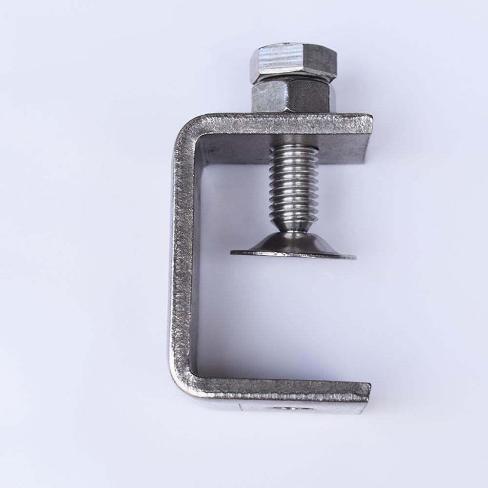 Abrazaderas de escritorio, 4 abrazaderas C pequeñas de 47 mm, abrazadera de tigre C de acero inoxidable, abrazadera de tigre de apertura de mandíbula ancha para escritorio, tableta, carpintería