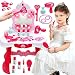 La commode de jouets pour enfants Maquillage Pretend Dressing Princesse Faux Miroir cosmétique Mode Vanity Play Set for les petites filles et accessoires for enfants en bas âge table de toilette princ