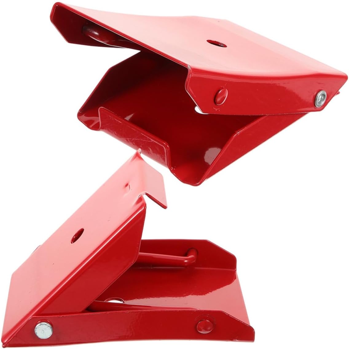 2pcs Metal Wheel Chocks for Trucks and Vehicles with Exceptional Slip Resistance and Enhanced Parking Safety, Portable Anti-skid Tire Stopper for Trailer and Car Wheel