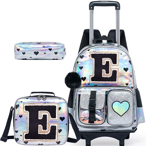 Meetbelify Mochila com rodinhas para meninas de 6 a 8 anos de idade