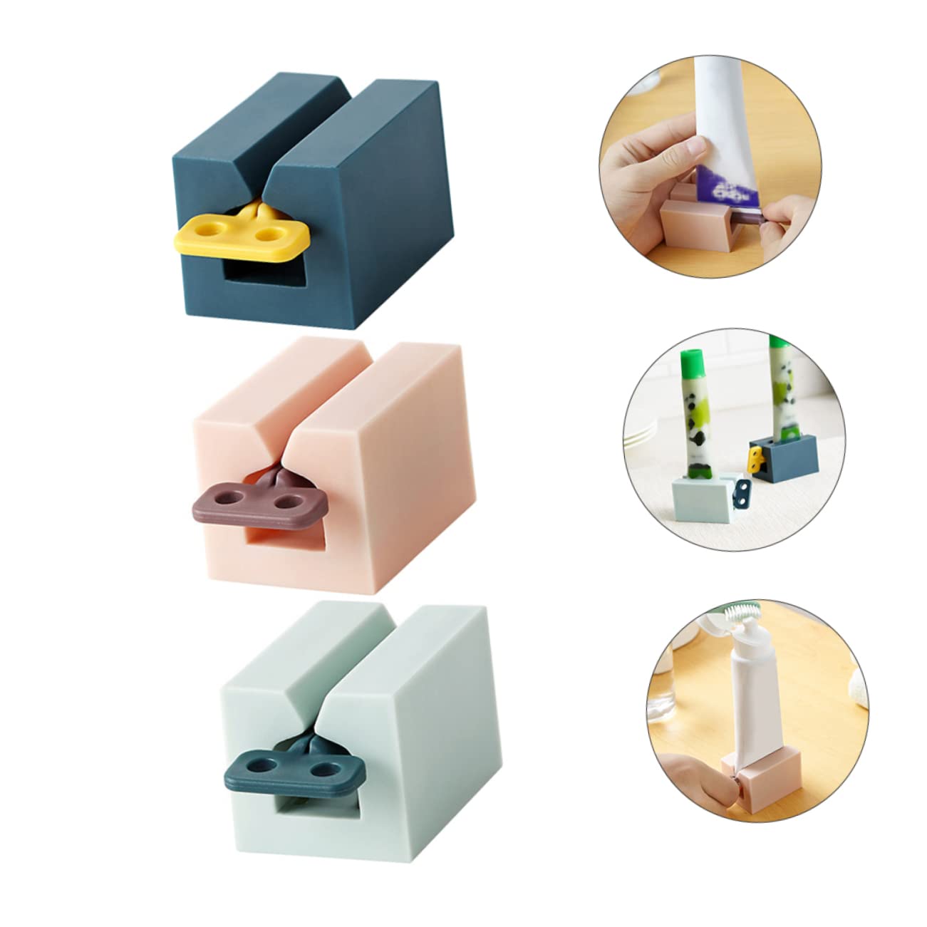 PRETYZOOM 3Pcs Home Toothpaste Squeezer Dispensers Versatile Hand Facial Tube Squeezers Easy to Use Multipurpose Squeeze Tools for Family Daily Life