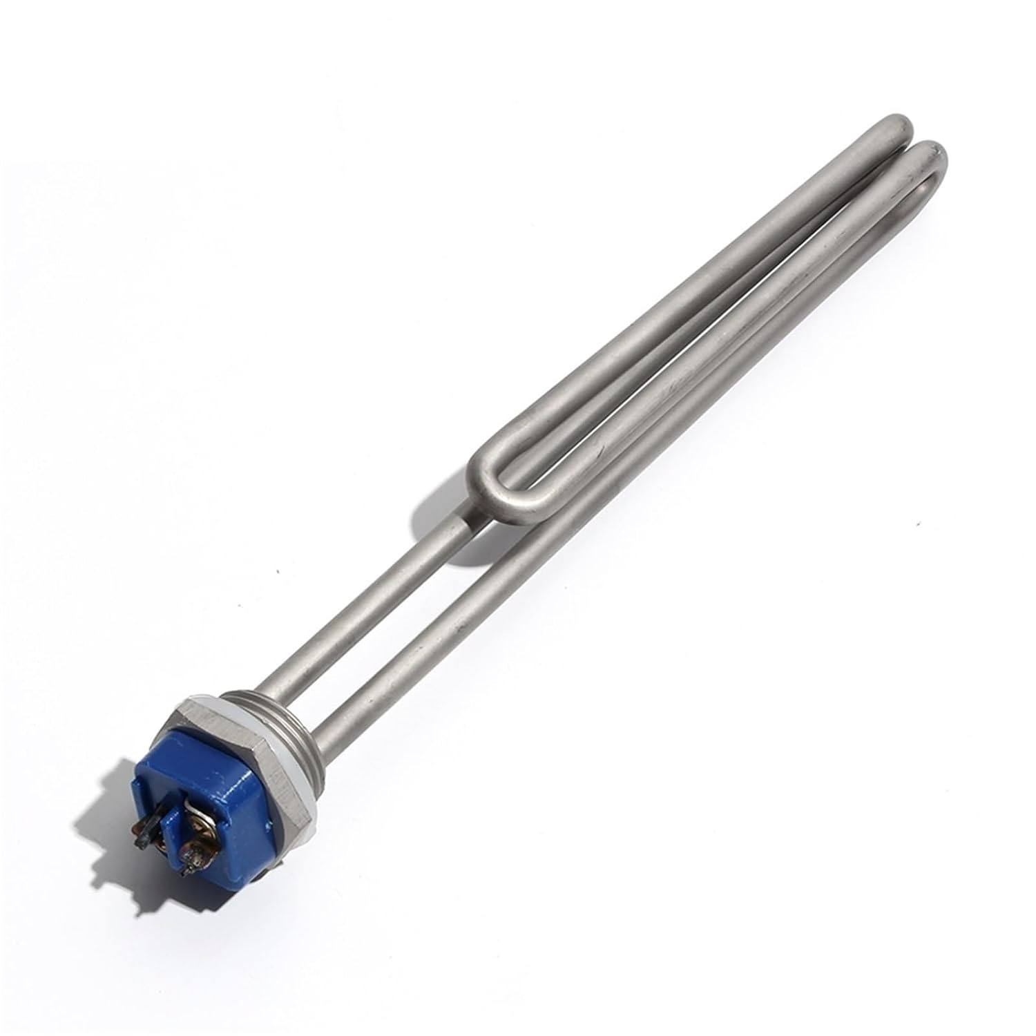 1Pcs 1" NPT AC120V/220~240V All 304 Stainless Steel Brewer Heater Element Low Watt Density Tubular Element Immersion Heating Tube(Gold,220-240V_3.5KW 270MM)