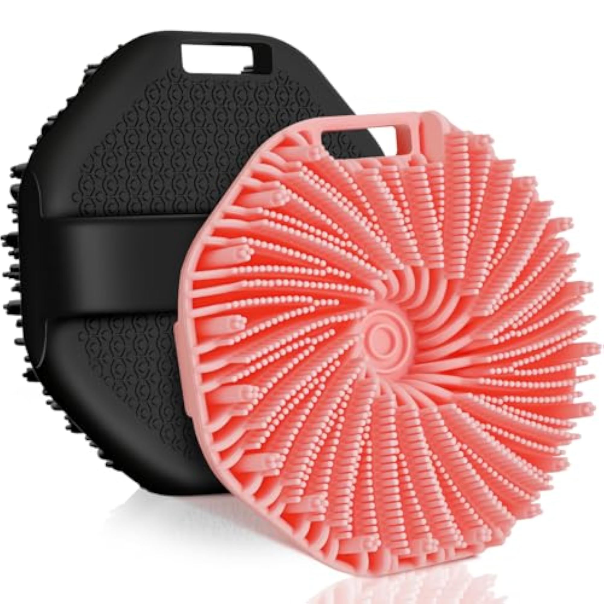 2 Pack Silicone Body Scrubber, Gentle Exfoliating Bath Brush