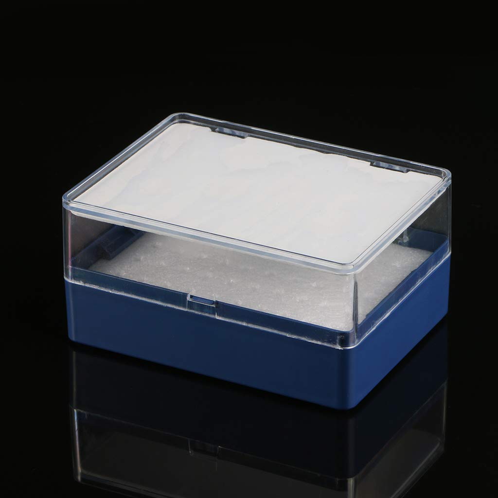 Boîte de Rangement en Plastique avec Organisateur de Fraise en Mousse pour 50 forets PCB Porte-Embouts de Tournevis