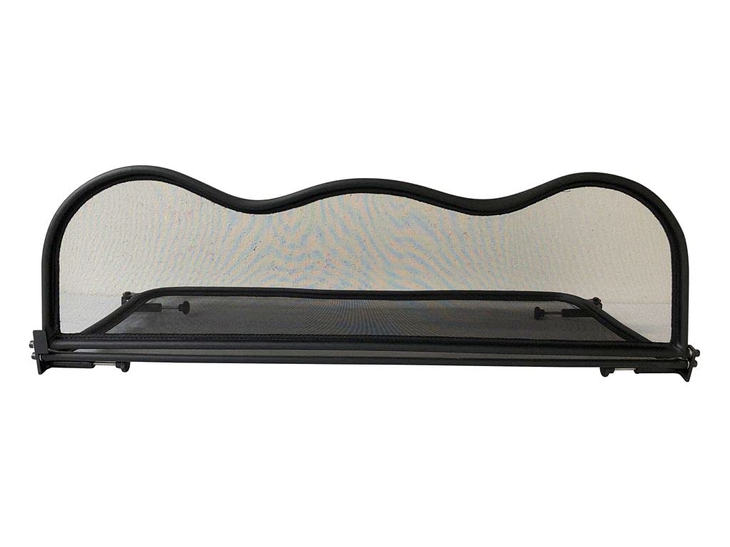 déflecteur d'air Compatible avec BMW Mini Typ F57 modèle 2014-2019 (Noir) – Pare-Brise Universel avec Fermeture Rapide sans Sac