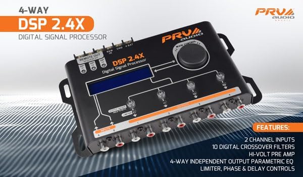 PRV Audio DSP 2.4X Digital Crossover and EQ - 2-In 4-Out 2