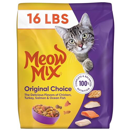 Meow Mix Original Choice Dry Cat Food, 16 Pound Bag