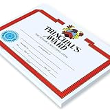 Hayes Principal's Award Certificate, Recognition, Award Student Achievement, Flipside Products Full-Color Design, 8.5
