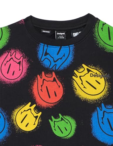 Sudadera Desigual Niños Smile Colours con estampado colorido y alegre 2