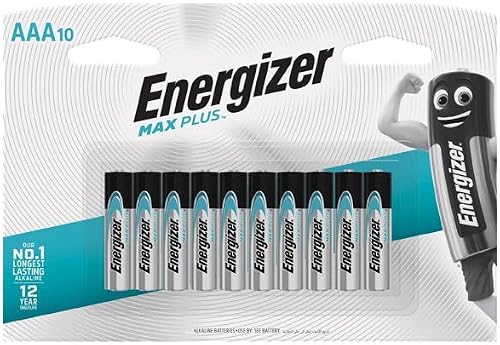 Energizer EP92BP10 1.5V Max Plus Alkaline AAA Card Battery 10-Piece Set