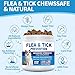 Flea and Tick Prevention for Cats Chewables 230 Soft Treats - Flea and Tick Chews Supplement, Vet Recommended Supplement Chews, Skin & Coat Support for Cats, Kitten, All Breeds & Sizes