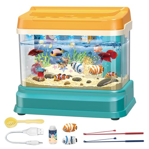 Aquarium jouet simulation jouet de pêche magnétique interactif enfant son et lumière