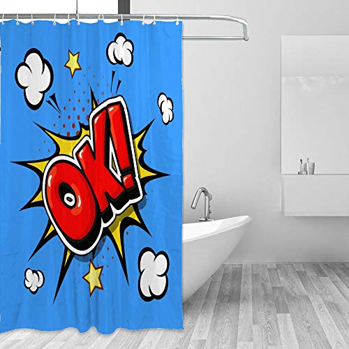 Rideau de douche imperméable CHEHONG anti-moisissure pour baignoire