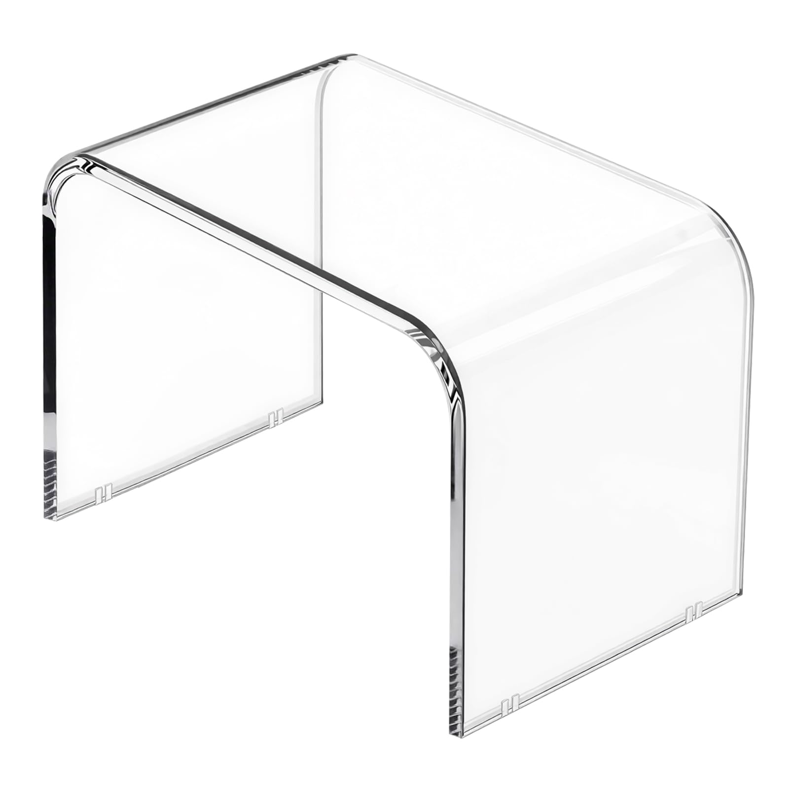 Acryl Tritthocker, Transparenter Fußhocker 32x23x23,5cm Badezimmer Hocker