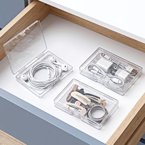 3Pcs Portable Clear Dental Floss Case, Cotton Swab Holder for Travel — 사진 6