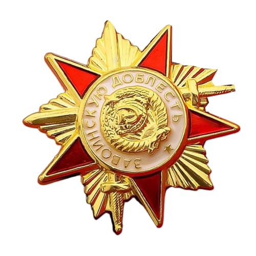 Classical Soviet Inspired Badge Pin Wear Resistant Alloy Brooch Pin Jewelry for Retro Fashion Enthusiasts Historical Soviet Broo