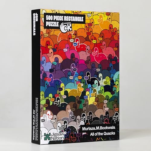 Image of Jigsaw Puzzle 500 Pieces- All of The Quacks Theme by Murtaza M. Bookwala Fun & Challenging Mind Games Puzzle Game Activity for Adults & Kids - Educational Toy